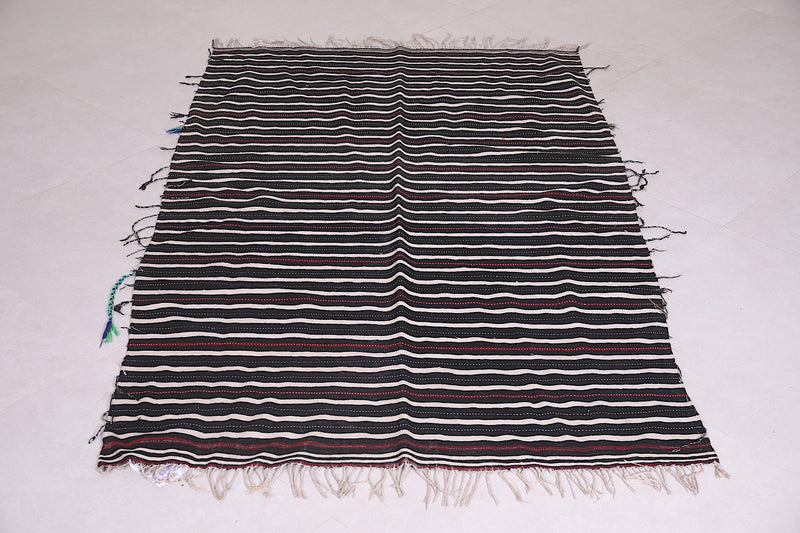 Ait Hdidou Handira Handwoven kilim 3.5 FT X 5.6 FT