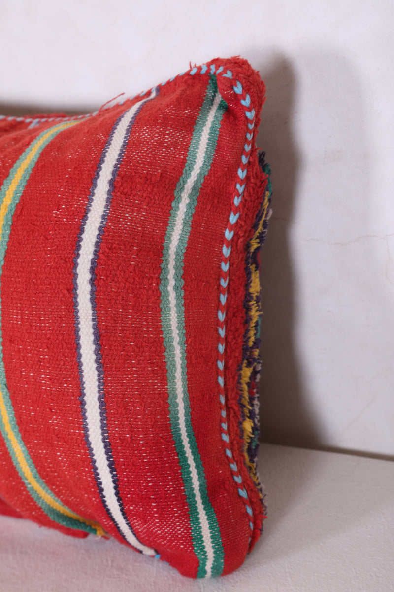 Long Moroccan Kilim Pillow 15.3 INCHES X 23.2 INCHES