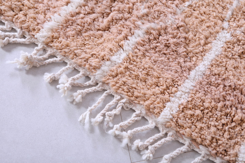 Custom handmade peach color rug - Moroccan berber carpet