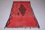 Red moroccan rug 4.3 X 8.3 Feet