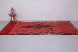 Red moroccan rug 4.3 X 8.3 Feet