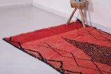 Red moroccan rug 4.3 X 8.3 Feet