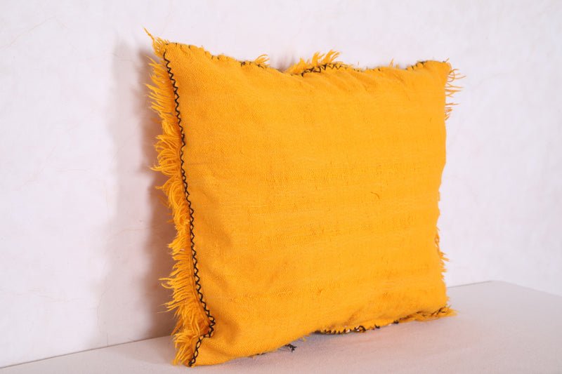 Yellow berber kilim pillow 17.3 INCHES X 20 INCHES