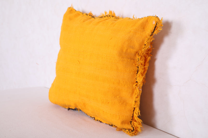 Yellow berber kilim pillow 17.3 INCHES X 20 INCHES