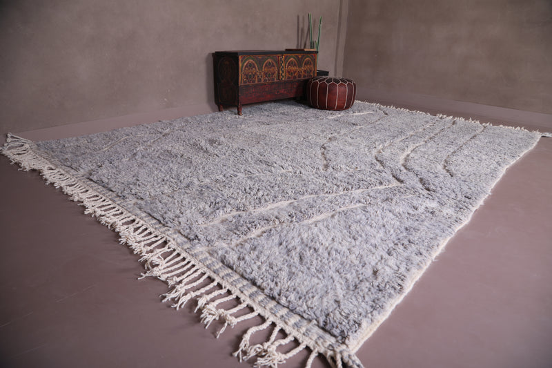 Moroccan Beni ourain rug - Wool Berber Carpet - Custom Rug