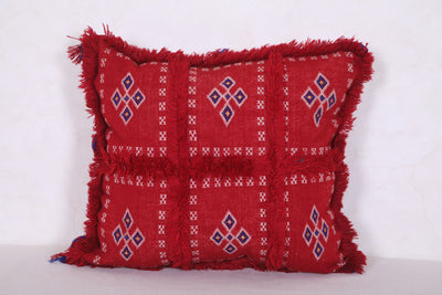 Moroccan red pillow 15.3 INCHES X 19.6 INCHES