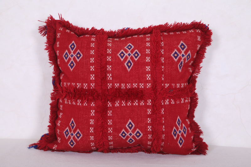 Moroccan red pillow 15.3 INCHES X 19.6 INCHES