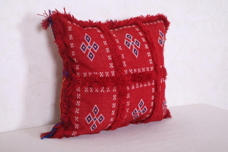 Moroccan red pillow 15.3 INCHES X 19.6 INCHES