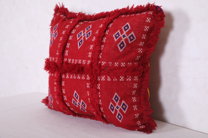 Moroccan red pillow 15.3 INCHES X 19.6 INCHES