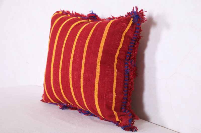 Moroccan red pillow 15.3 INCHES X 19.6 INCHES