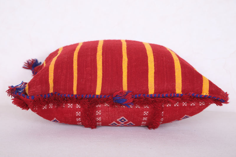 Moroccan red pillow 15.3 INCHES X 19.6 INCHES