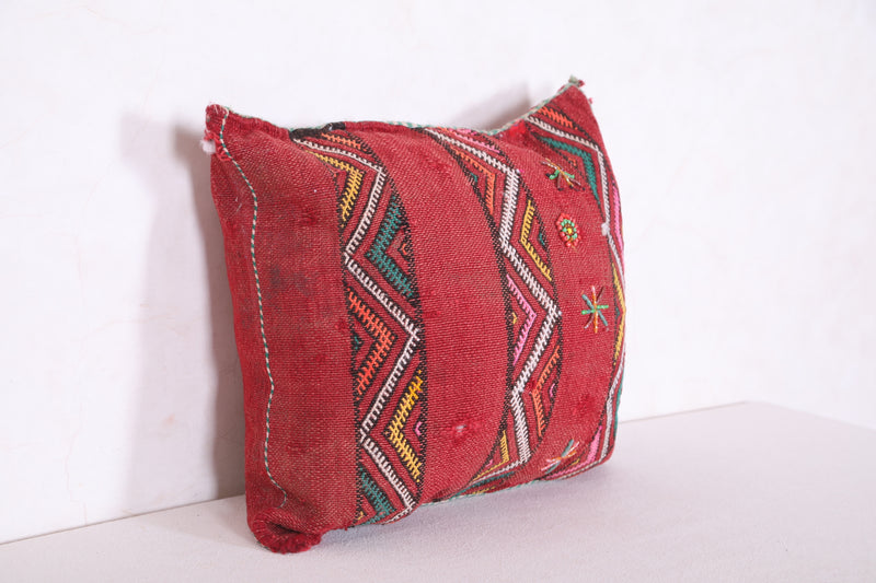 Moroccan Pillow Red 14.5 INCHES X 16.5 INCHES