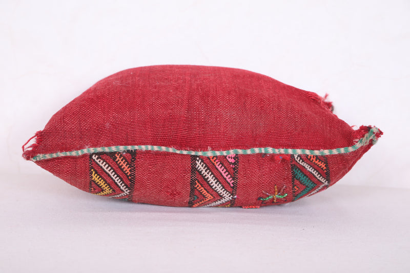 Moroccan Pillow Red 14.5 INCHES X 16.5 INCHES