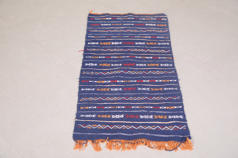 Moroccan kilim rug 1.8 FT X 4 FT