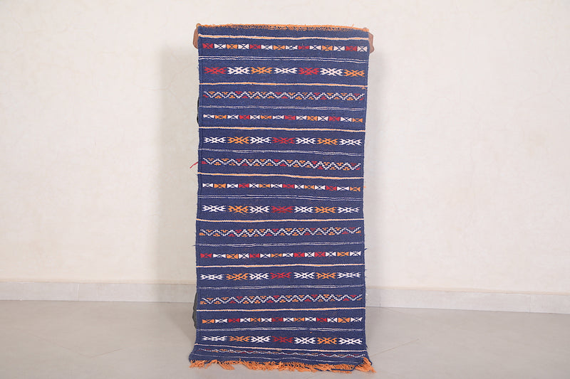 Moroccan kilim rug 1.8 FT X 4 FT