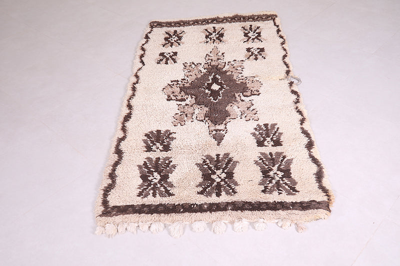 Handmade berber rug 3.4 x 6.6 Feet