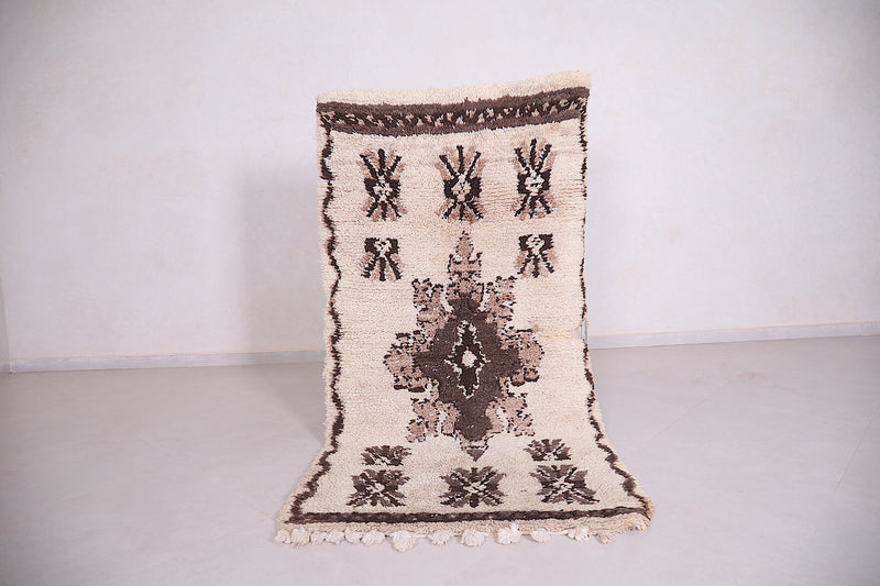 Handmade berber rug 3.4 x 6.6 Feet