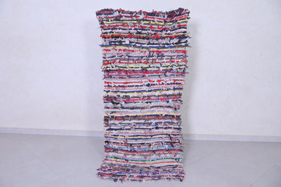 Colorful Shaggy Striped Rug Runner 2.7 X 6.1 Feet