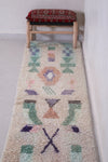 Vintage handmade runner rug  2.1 FT X 8.7 FT