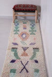 Vintage handmade runner rug  2.1 FT X 8.7 FT