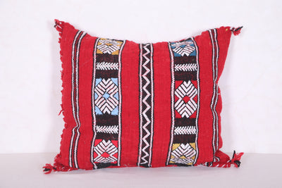 Moroccan Pillow Red 19.6 INCHES X 22.4 INCHES