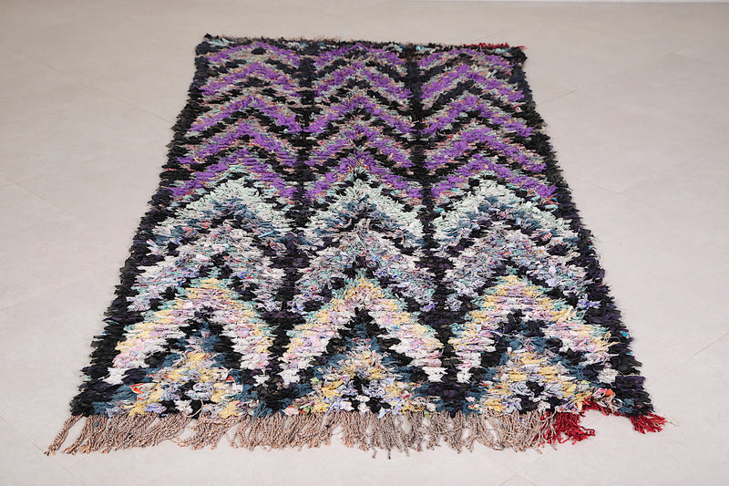 Handmade Moroccan Berber Rug 3.7 x 7.7 Feet