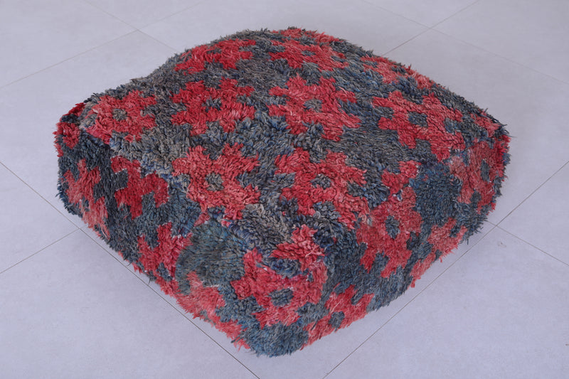 Two moroccan handmade berber ottoman pouf