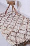 Vintage handmade moroccan berber runner rug 2.7 FT X 5 FT