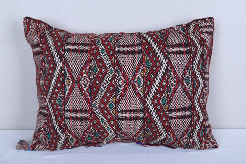 Vintage moroccan handwoven kilim pillow 14.5 INCHES X 19.6 INCHES