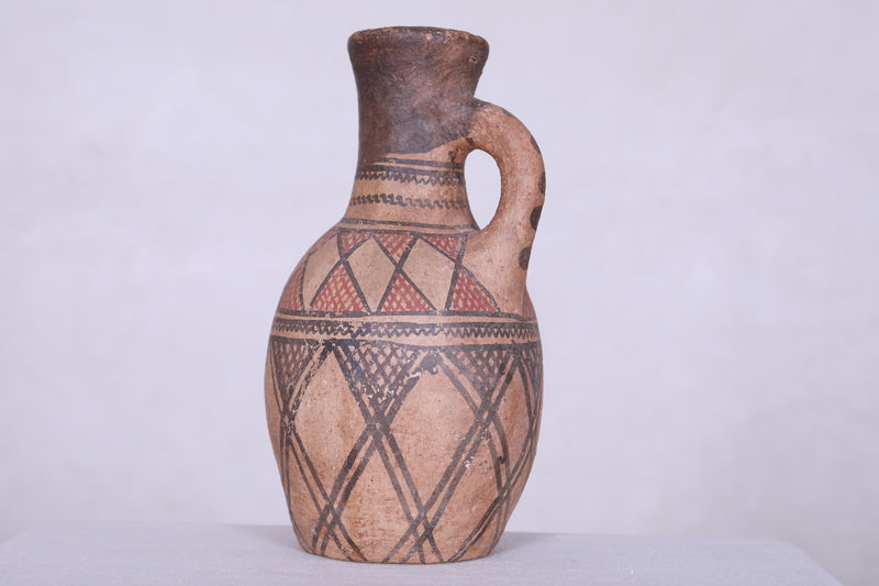 Antique moroccan water clay pot 10 INCHES X 5.5 INCHES