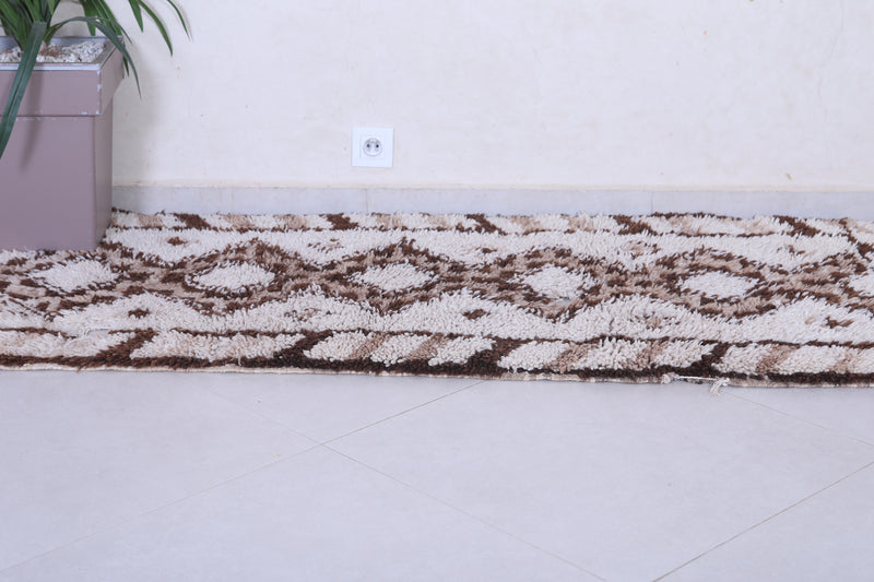 Vintage handmade moroccan berber runner rug  2.7 FT X 6.1 FT