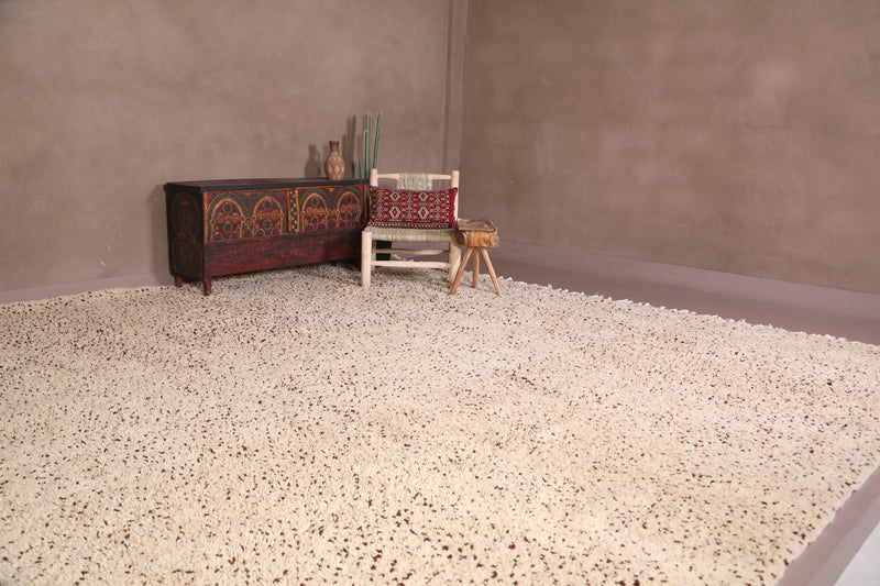 Custom Moroccan rug - Hand woven Beni ourain carpet dots