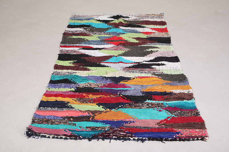 Colorful Kilim Rug 3.5 x 7.3 Feet