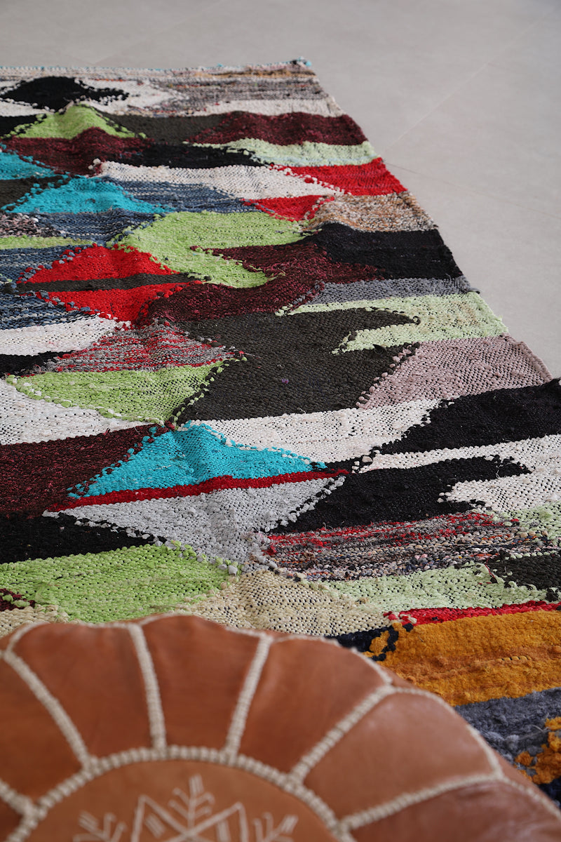 Colorful Kilim Rug 3.5 x 7.3 Feet