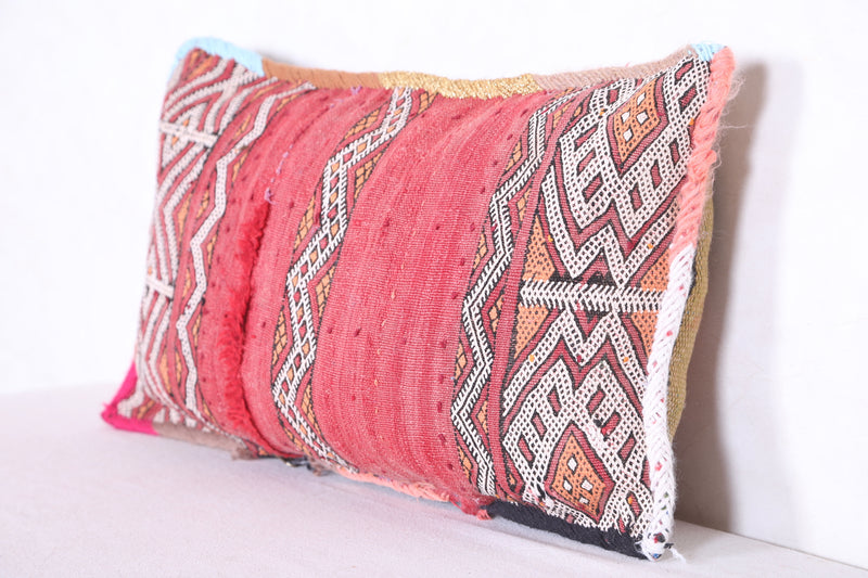 Moroccan handmade kilim pillow 13.3 INCHES X 23.2 INCHES