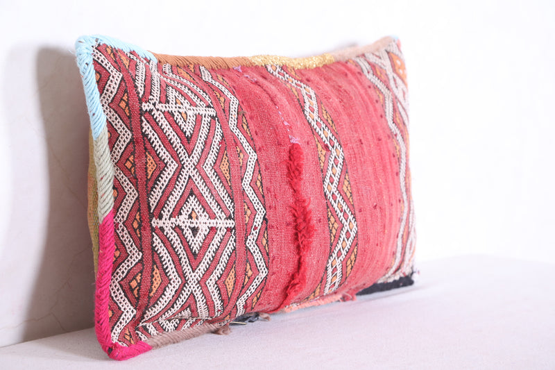 Moroccan handmade kilim pillow 13.3 INCHES X 23.2 INCHES