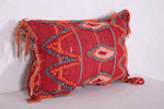 Red moroccan rug Pillow 15.7 INCHES X 22.8 INCHES