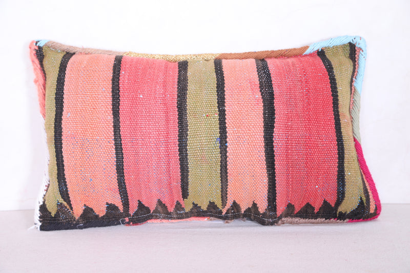 Moroccan handmade kilim pillow 13.3 INCHES X 23.2 INCHES