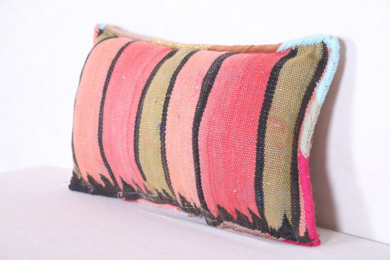 Moroccan handmade kilim pillow 13.3 INCHES X 23.2 INCHES