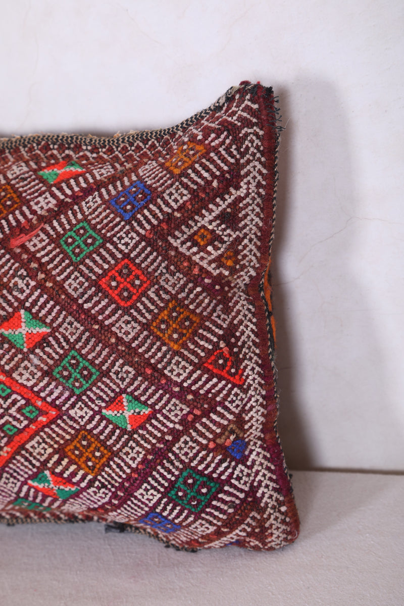 Moroccan kilim pillow 12.2 INCHES X 15.3 INCHES