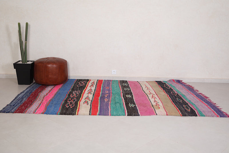 BOUCHEROUITE Moroccan kilim 5.9 FT X 9.6 FT