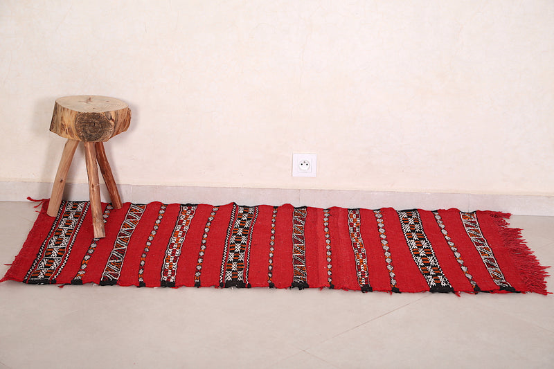 Small kilim from morocco 2.2ft x 5.2ft