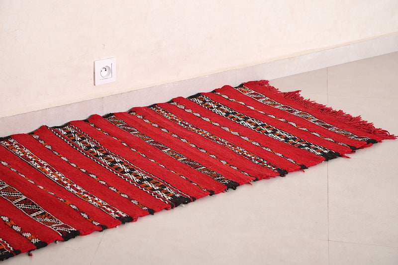 Small kilim from morocco 2.2ft x 5.2ft