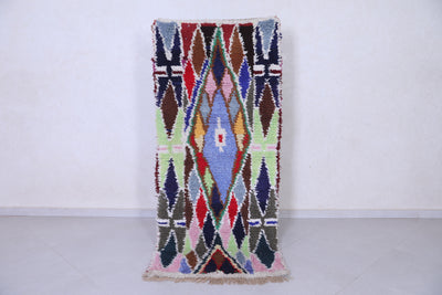 Colorful Berber Rug Runner 2.9 X 6.8 Feet