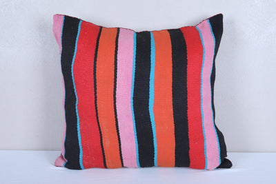 Vintage moroccan handwoven kilim pillow 20.8 INCHES X 22.4 INCHES - kilim pillow