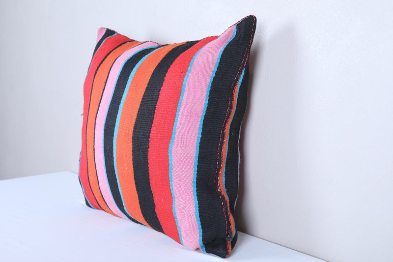 Vintage moroccan handwoven kilim pillow 20.8 INCHES X 22.4 INCHES - kilim pillow