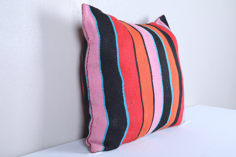 Vintage moroccan handwoven kilim pillow 20.8 INCHES X 22.4 INCHES - kilim pillow