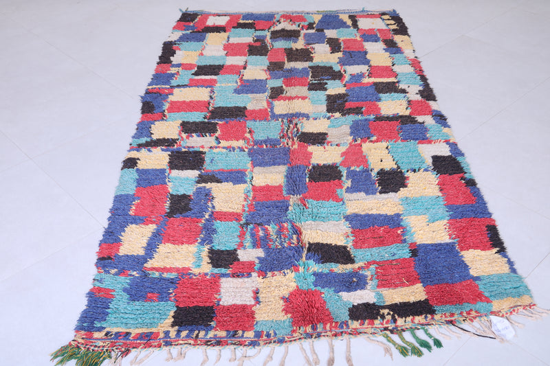 Bohemian checkered rug 4.5 X 8.2 Feet