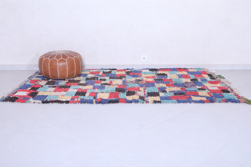 Bohemian checkered rug 4.5 X 8.2 Feet