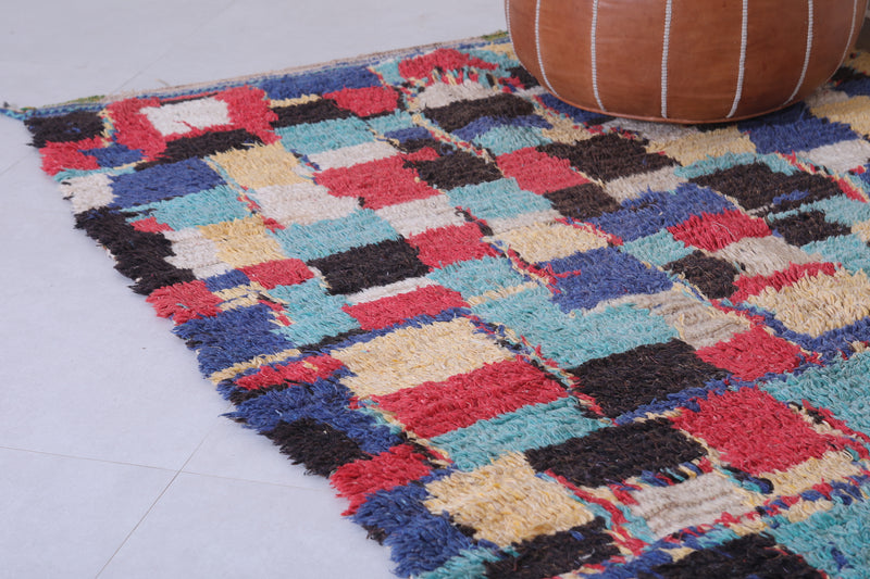 Bohemian checkered rug 4.5 X 8.2 Feet